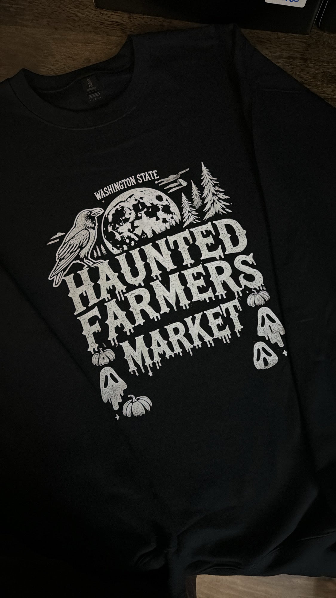 Haunted Farmers Market Version II Crewneck