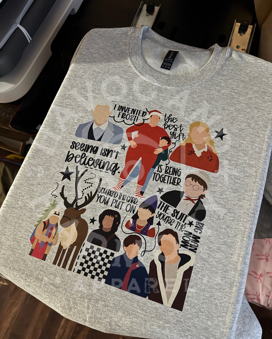 Santa Classic Collage Crewneck