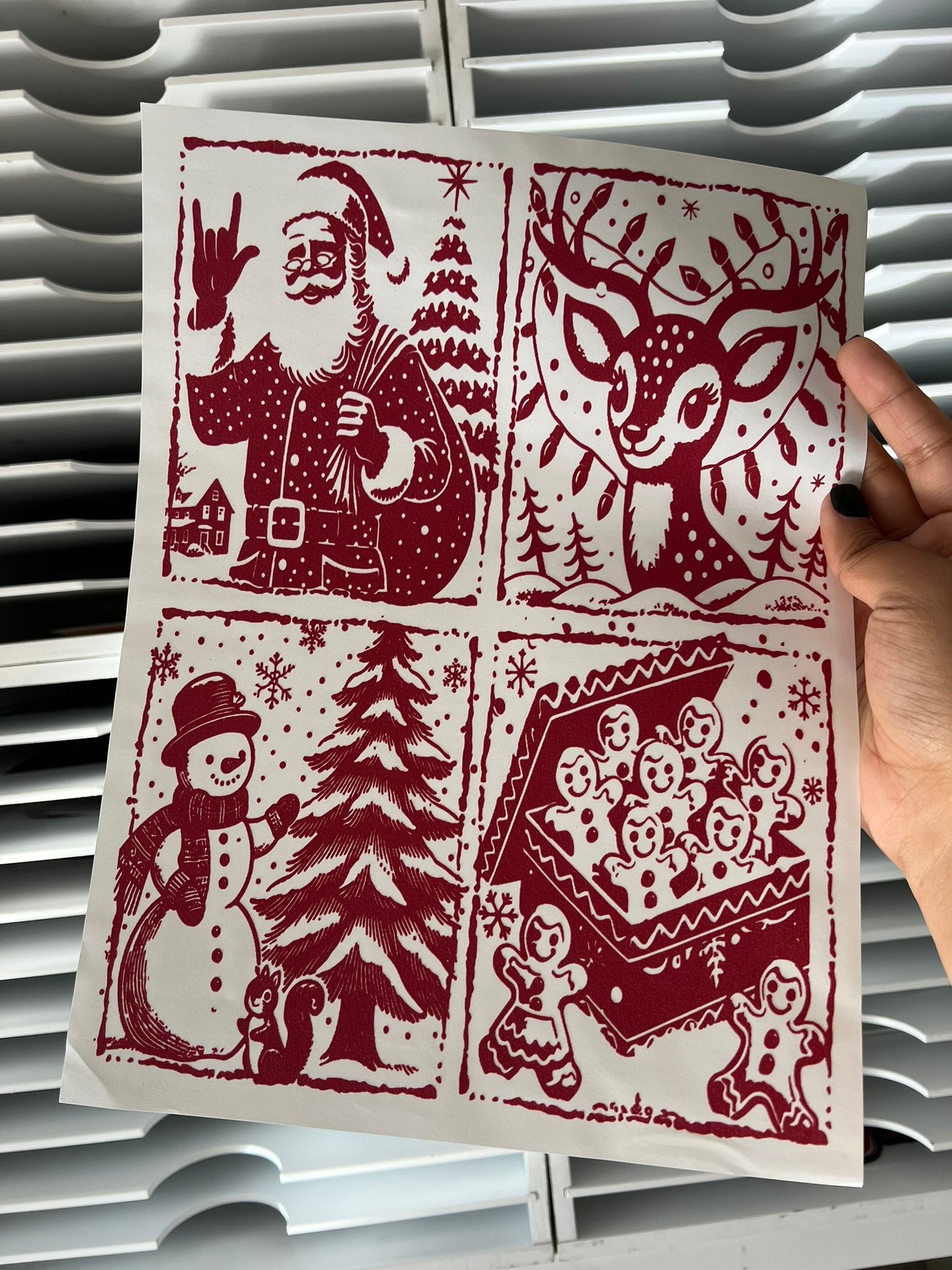 SANTA REINDEER COLLAGE